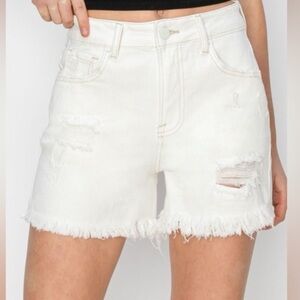 SOUTHERN COUTURE  denim white shorts size XL